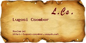 Lugosi Csombor névjegykártya